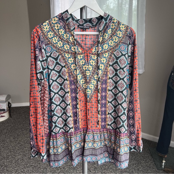 Anthropologie Tolani Patterned Modal Top - Picture 1 of 7